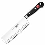 Wusthof Classic Nakiri Vegetable Knife with Hollow Edge (Ikon)