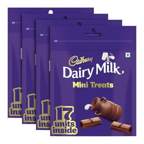Cadbury Dairy Milk Chocolate Home Treats, 119 g (Pack of 4)
