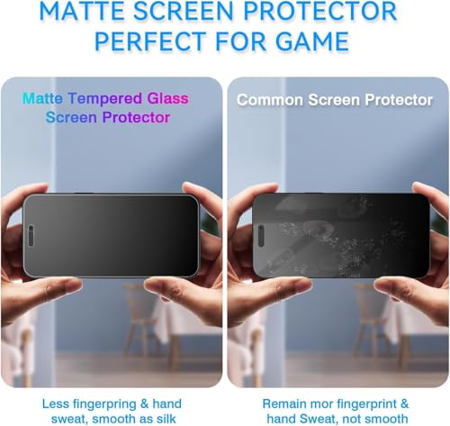 Image of Matte Tempered Glass Screen Protector for iPhone 13 Pro 9H hardness Anti Scratch Anti Fingerprint - Matte Glass