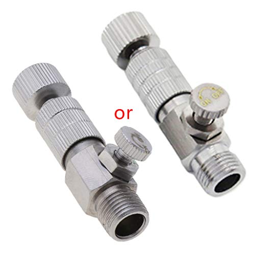 hokojix Metal Airbrush Hose Connector Quick Release Disconnect Adapter Male to Female Fittings Painting Tool Accessories, 4.5cm, Adjustable Pressure