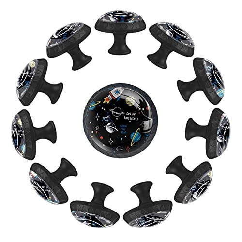 Boutons de tiroir Espace Galaxy 35mm pour décorer une chambre d'enfant