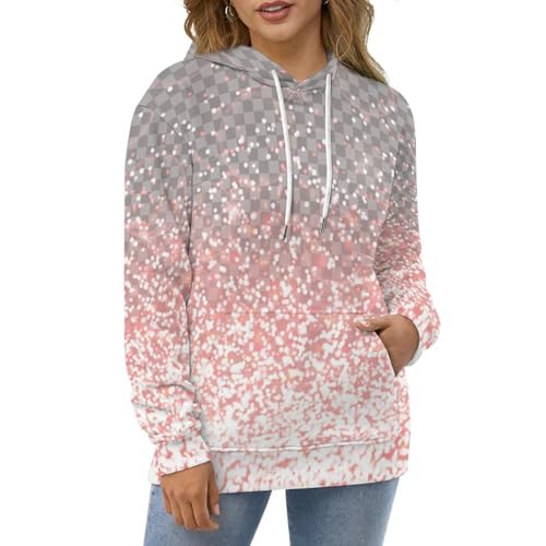 Sweats à capuche rose brillant unisexe S : le pull doux pour affronter la fraîcheur