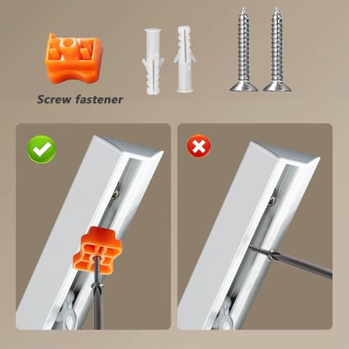 Riel de cortina resistente negro de 3,5m para techo y pared 4