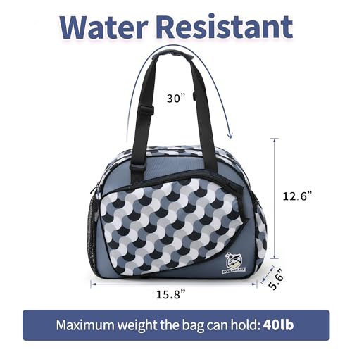 Image of Boulder Bee Pickleball Bags, Premium Pickleball Tote Bag for Girls, Women's Hand /Shoulder Gym Bag w Water Bottle Holder, with Pickleball Racquet /Paddle Holder