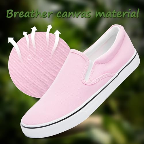 Image of yageyan Mens Slip on Sneakers Loafers Shoes Canvas Black Shoes Canvas Blue Casual Fashion Shoes