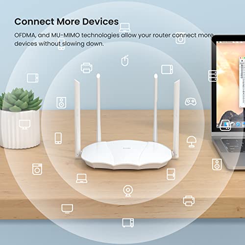 RX9 Router WiFi 6 AX3000 Dual Band, 2.4GHz: 574Mbps, 5GHz: 2402Mbps, Porte Gigabit, Client e Server VPN, OFDMA/MU-MIMO/WPA3/TWT - Router - Immagine 6