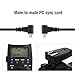 Oumij 30cm / 12inch PC-PC Male to Male PC Sync Cable Flash Camera Connector Flash Sync Cable Cord Flash Accessories Compatible with Most DSLR Cameras