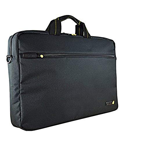 Bolsa de hombro negra techair con protección acolchada y transporte ergonómico