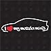 speedwerk-motorwear I Love My MX3 - Pegatina para Mazda (año de fabricación 91-98)