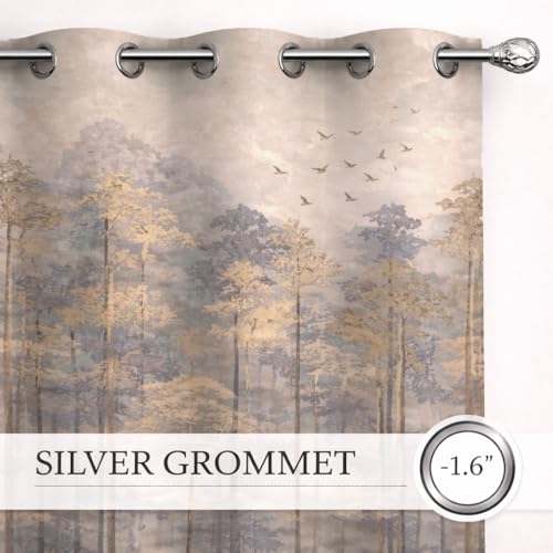 Image of STITCHNEST 'Florea Series' Premium Satin Room Darkening Curtains 7 Feet Long Set of 1 | Door Curtain 7 x 4 Feet | Blocks 70-80% Light | Ideal for Bedroom, Living Room & Home Decor
