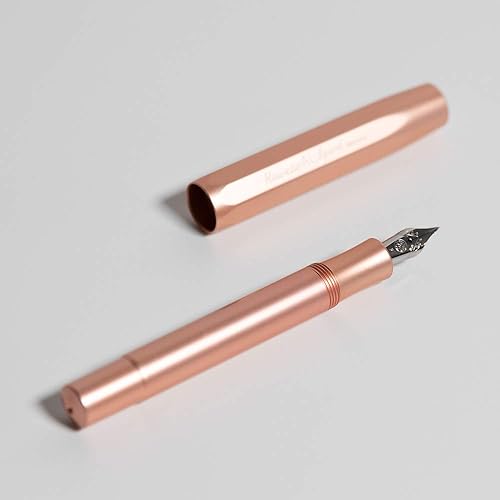 Miniatura 3 de Kaweco AL Sport - Pluma estilográfica color oro rosa, punta fina con clip octogonal Kaweco Sport cromado