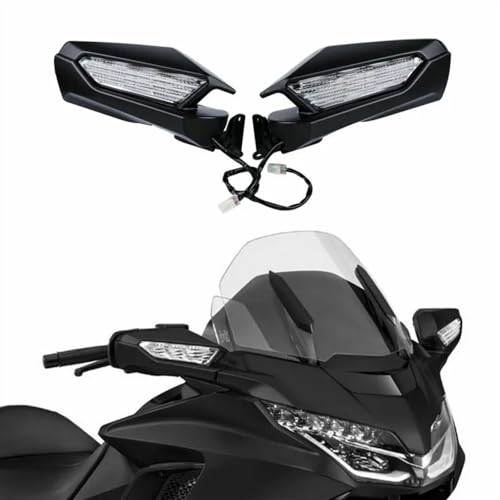 Rétroviseurs latéraux de moto avec clignotant pour Goldwing GL1800 2018-2020