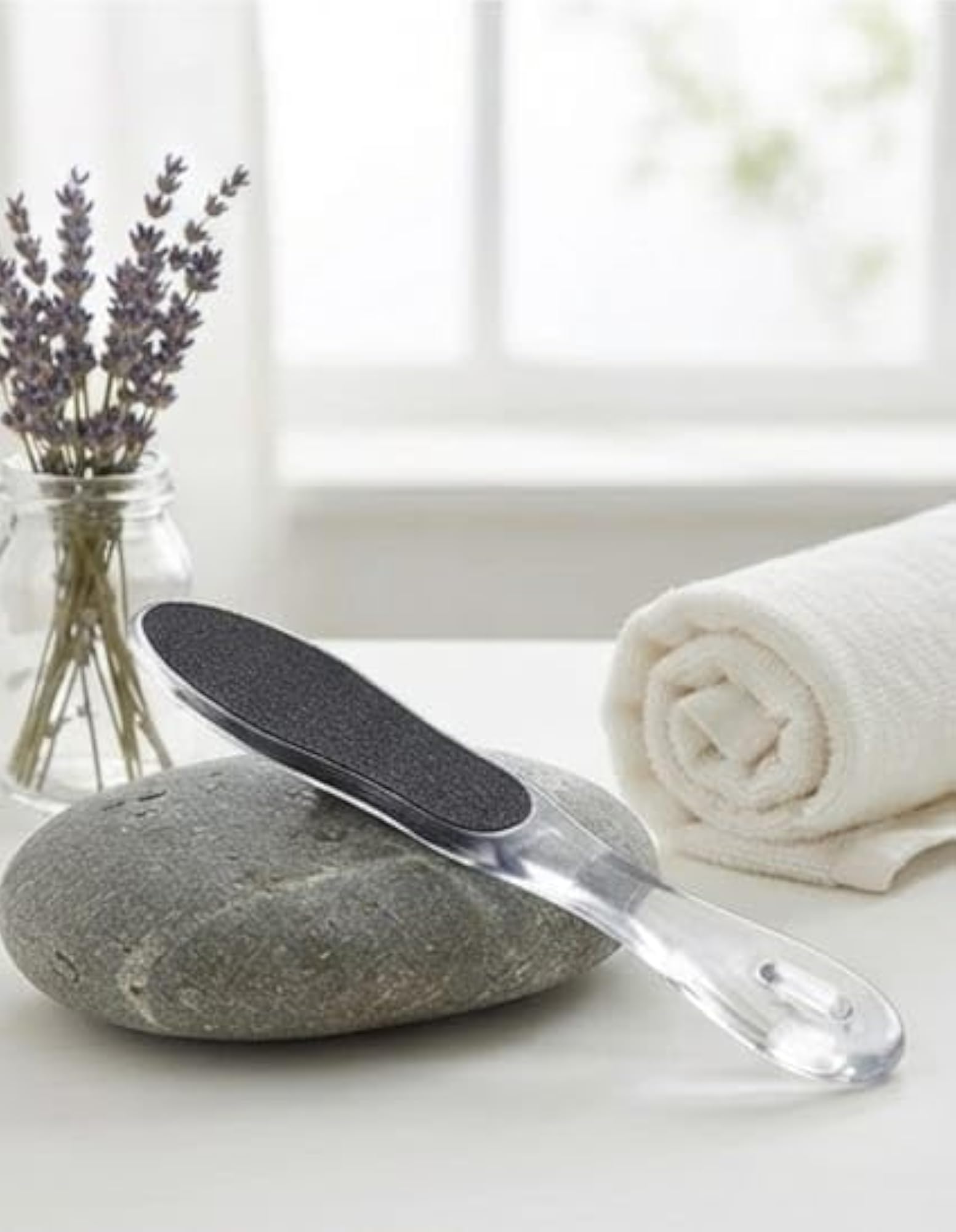 Black & White Double Sided Foot Scrubber