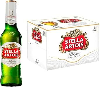 Artois Belgisches Premium Lager Bier, Glasflasche, 33 cl, 24 Flaschen