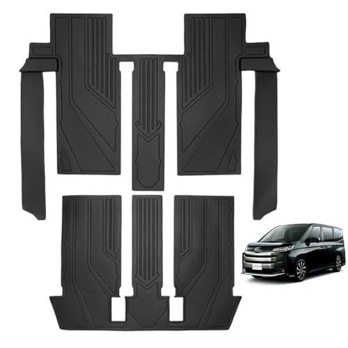 フロアマット トヨタノア 80系 対応 カーマット トヨタ ヴォクシーノアー 80系 前後期 7人乗り専用 NOAH VOXY マット TPE素材 防水 滑り防止 耐汚れ 取付簡単 アクセサリー (2~3列目フロアマット)