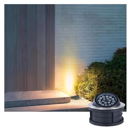 OrbitCob Foco Empotrable En El Suelo LED Iluminación de Acento Enfocada A 60° Luces de Paisaje Terrestre IP67 Impermeable Al Aire Libre para Parques, Villas, Entradas(Azul,15W(24V))