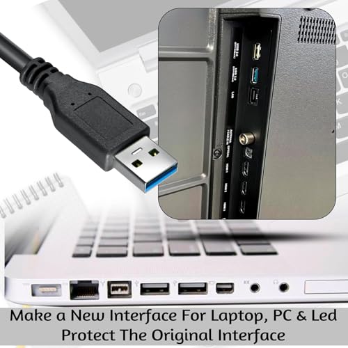 Image of USB 3.0 Extension Cable - High Speed Data Transfer up to 5Gbps, Male to Female Extension Cord for PC, Laptop, Printer, Hard Drive, Keyboard & More (USB CABLE 3M)