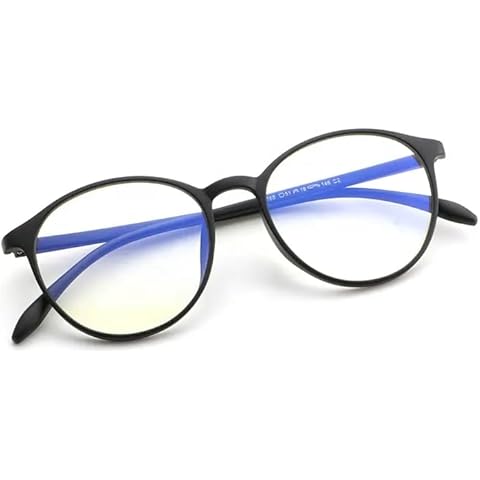 TEXASDELUXE Computer Glasses Blue Light Blocking Glasses Blue Light Blocking Glasses Women & Men - Gafas de Juego Black Frame Blue Light Glasses Men & Women Cover