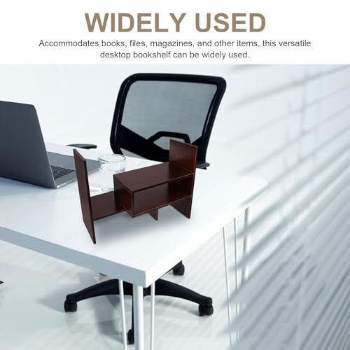 Étagère à livres en bois pour bureau rangement de documents