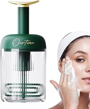 Jumix Ourtime Facial Foaming Cup – Face Wash Bubble Maker for Gentle Cleanse, Manual Foamer for Creamy Lather, Deep Pore Cleaning Skincare Tool, Easy Foam Whisk for Face Cleanser