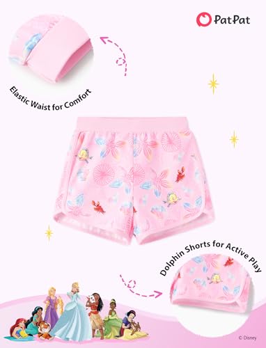 Image of Disney Stitch丨 Frozen丨 Minnie Mouse丨Princess丨Winnie Tank Top+Dolphin Shorts Girls Outfits Workout Athletic Set Summer