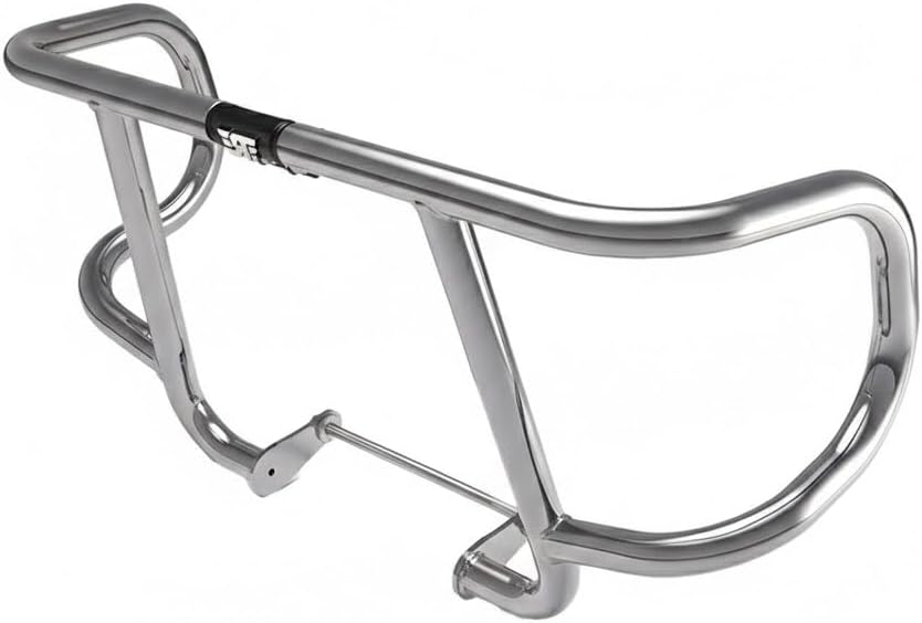 Engine Guard fit for Royal Enfield Classic 350 Meteor 350, Silver Chrome Steel Front Protection Bar, Bolt-On Mounting