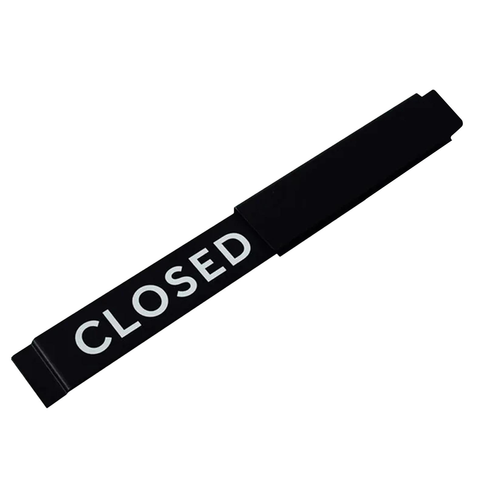 Señal corredera Abrir/Cerrar - Indicador de puerta corredera de privacidad de letrero abierto |. Indicador de puerta corredera con texto en color y pantalla con texto en claro para tiendas comm