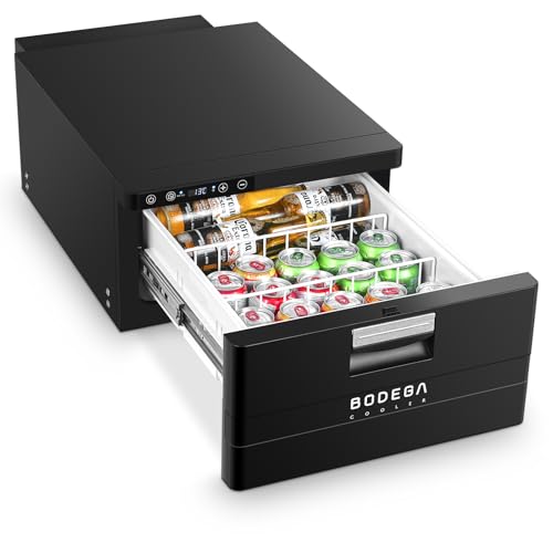 BODEGACOOLER 12 Volt Drawer Refrigerator, 33Quart(31L) RV Fridge Freezer APP Control, Portable...