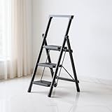 脚立 折りたたみ式 3段 手すり付き JPSC-JP4-TZ-BLACK3-FC