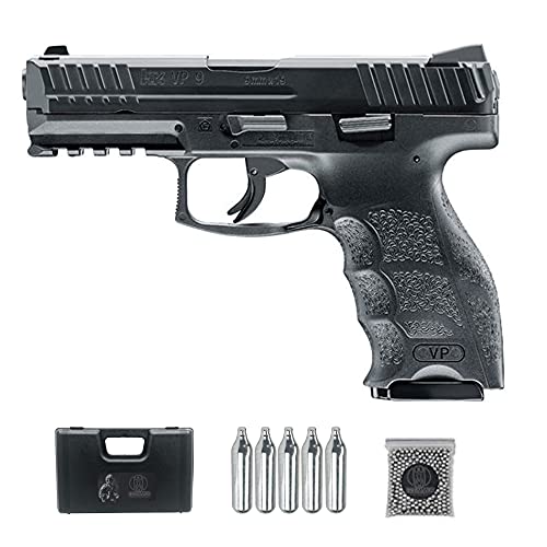 Pistola de balines HK V9 CO2 | Arma de Aire comprimido semiautomática para Boles de Acero BB's Calibre 4,5mm