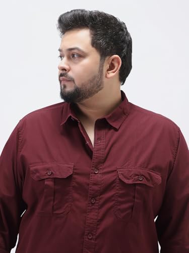 Image of Urbano Plus Men's Cotton Full Sleeve Regular Fit Casual Solid Shirt