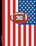 Photo Gallery football notebook #30: u.s.a. american flag | wide ruled composition 110 pages one subject | 8.5x11 in. Photo Gallery football notebook #30: u.s.a. american flag | wide ruled composition 110 pages one subject | 8.5x11 in.