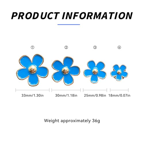 Image of 4PCS Car Daisy Flower Air Vent Clip, Cute Auto Outlet Air Conditioning Clip, Sweet Girly Vehicle Fresheners Gift for Women Girls, Car Interior Decor Universal Fit (Blue, Vanilla)