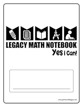 Paperback Legacy Math Notebook: Yes I Can! Book