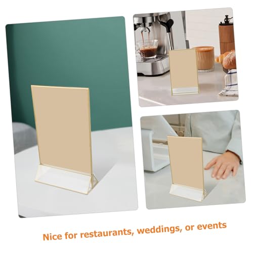 Support double face acrylique transparent pour table de bureau - 3