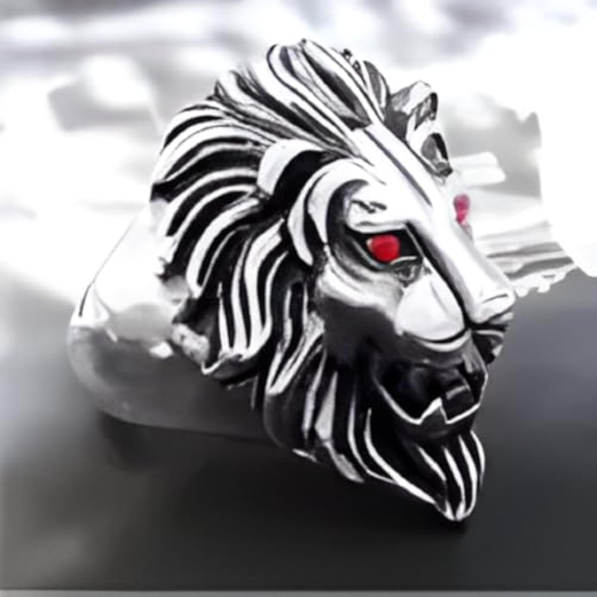 Men's Silver Plated Lion Ring, All-Purpose