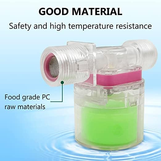 Image of THG Transparent Automatic Water Level Control Valve for Home, Farm and Industrial Use |Overflow Protection High Flow Float Valve |Durable and User Friendly Water Level Controller | 1 /2 Inch Horizontal