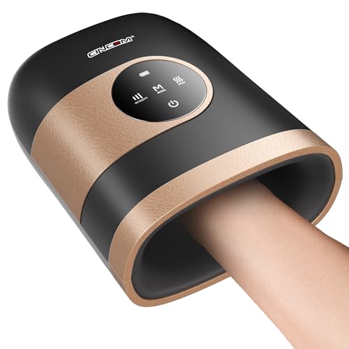 Image of CINCOM Upgraded Hand Massager - Cordless & Portable Hand Massager with Heat & Compression for Arthritis and Carpal Tunnel Relief from Wrist to Palm and Finger (Black)