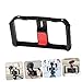 RORPOIR Smartphone Video Grip Stabilizer for Smooth Filmmaking Handheld Cage Led Microphone Mount for Mobile Filmmakers Compatible All Smartphones