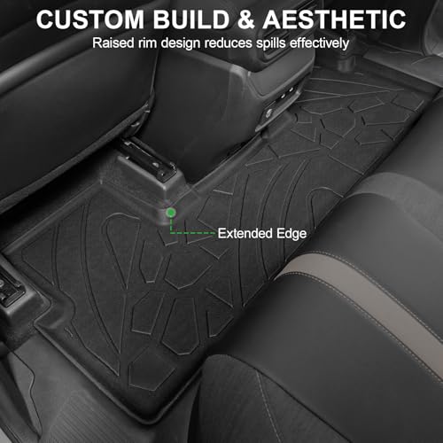 Image of Floor Mats for Honda Passport 2026, TPE All Weather Durable Floor Liners Door Sill Guards for Passport Accessories
