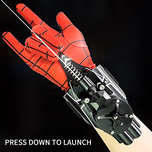 Spider Web Shooters That Actually Shoot,7.8ft Real Rope Launcher,Spider Web Gadgets Toy Cool Gadgets for Kids (black) - Image 2
