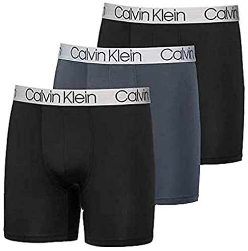 Calvin Klein Men's Micro 3-Pack Boxer Brief Black Multi, X-Large