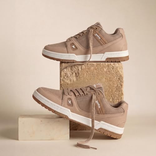 Image of YOHO Men's Sneakers Flo | Stylish & Comfortable | Low Top, Lace Up Casual Shoes for Man /Gents