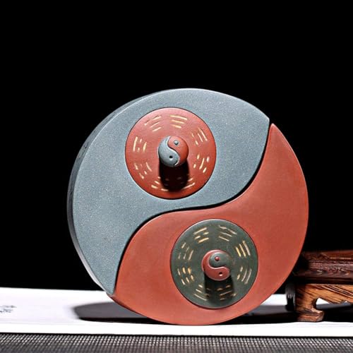 Image of Yinyang Tai Chi Bagua Harmony Teapot Set 12oz Chinese Zisha Clay Pottery Handmade Tea Pot Ceramics Purple Sand Mud Kungfu Kettle