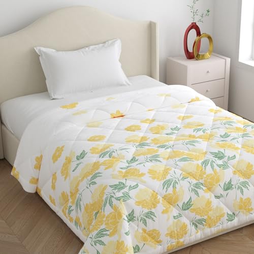Image of Home Ecstasy 100% Cotton Comforter for Single Bed | 150 GSM