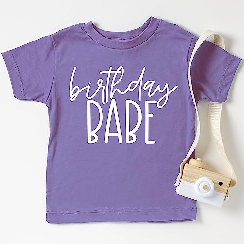 Olive Loves Apple Birthday Babe All Ages Birthday Shirt for Toddler Youth Baby Girls3