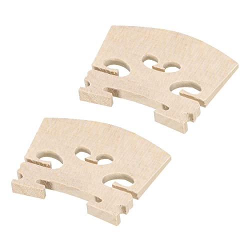 sourcing map Violín Puente Arce Madera Violín Piezas para 3/4 Violín, Paquete de 2