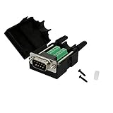 Twinkle Bay DB9 Connector to Wiring Terminal RS232 Serial Port Breakout Board Solderless (Male Adapter with Case)