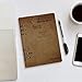 Puxufody Vintage Maps of Sao Tome And Principe Loose-Leaf Memo Book,6 Ring Planner Binder PU Leather Loose Leaf Notebook 90 Pages