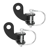 Fahrradanhänger-Kupplungskupplung, Stahlkonstruktion mit Schnellverschluss, 2-teiliges Kupplungsset für die Befestigung von zweirädrigen Anhängern